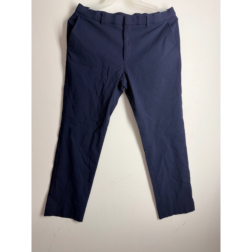 Tommy Hilfiger Mens Navy Performance Stretch Chino Pants 36W x 30L